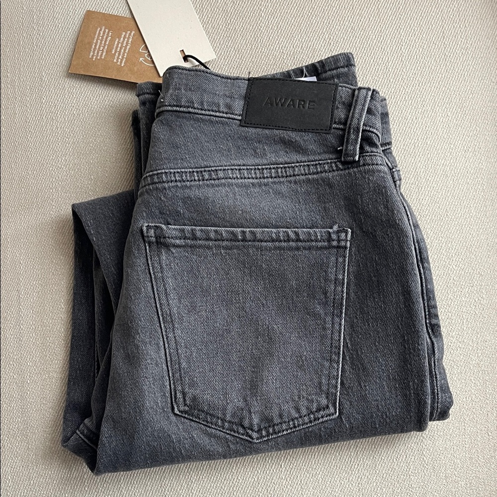 AWARE | Charcoal Straight Leg Jeans | NWT | Size 30/32